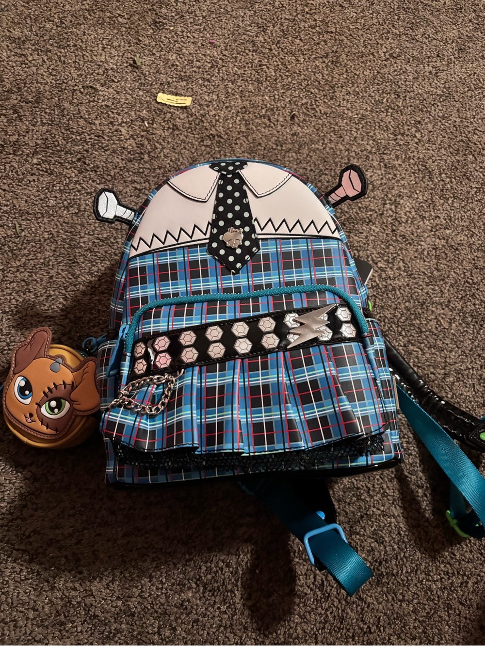 Loungefly Monster High Frankie Stein Backpack + Watzit Coin Pouch NWT